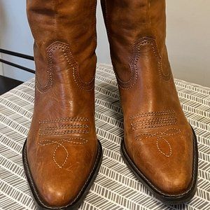 Leather Cowboy boots Women's size 8M